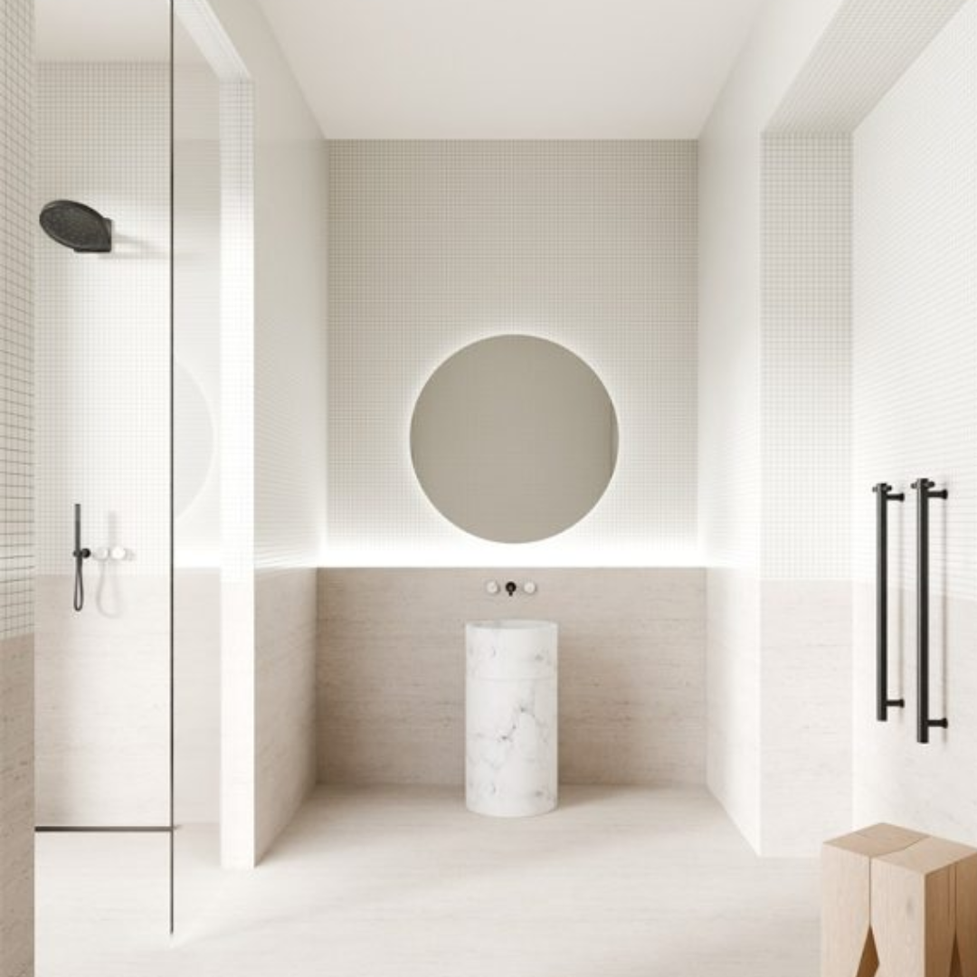 Regendouchekop Sorrento - Met wandbevestiging - Brushed bronze - 300mm