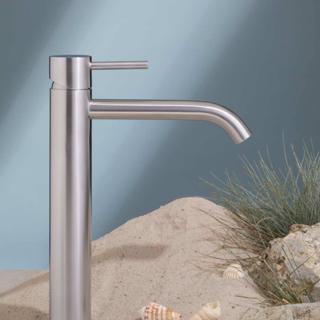 Hoge wastafelkraan Capri - 1-Gats - Brushed bronze