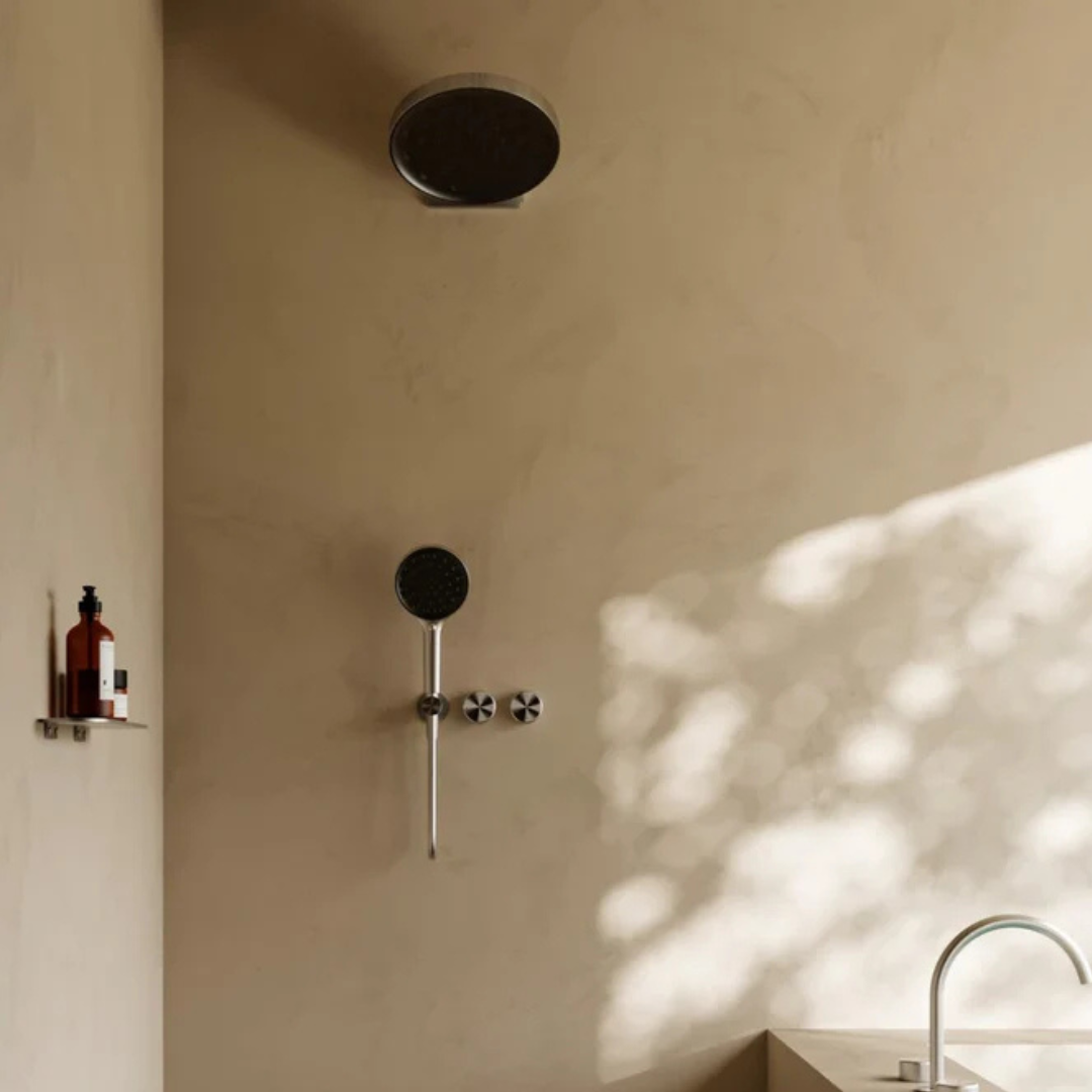 Regendouchekop Sorrento - Met wandbevestiging - Brushed bronze - 300mm