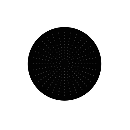 Douchekop Valencia – Matte black - 250mm