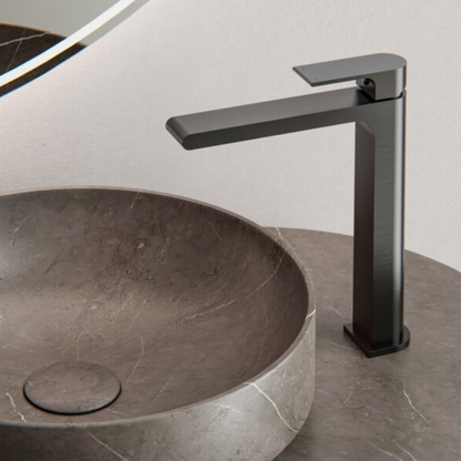 Hoge wastafelkraan Portofino - 1-Gats - Brushed bronze