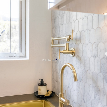 Pot Filler Capri – Brushed Gold